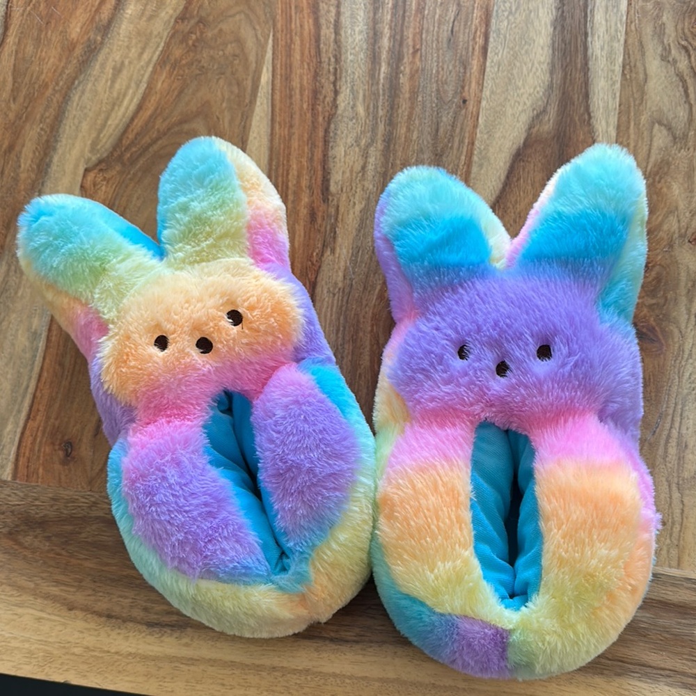Tie die peep Slippers